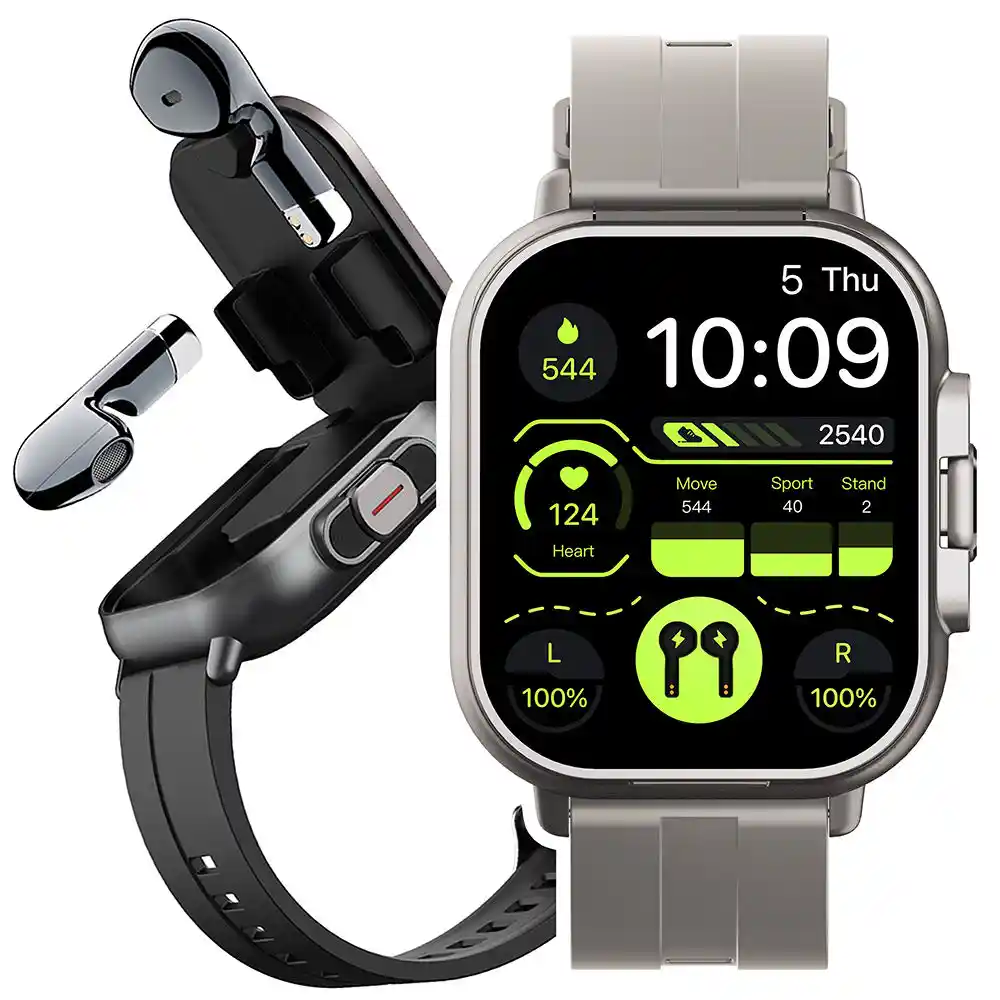 2-in-1 Smart Watch with Built-in TWS Earbuds ODM Project Case