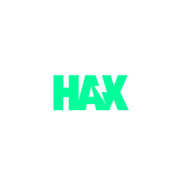HAX logo - Client of XIAODING TECH, a leading one-stop product design and manufacturing company based in Shenzhen, China